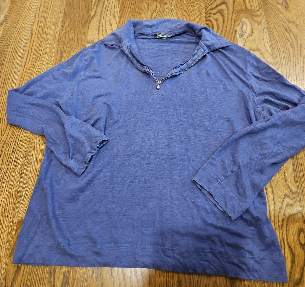 John Varvatos Long Sleeve Shirt SIZE L With Zipper
